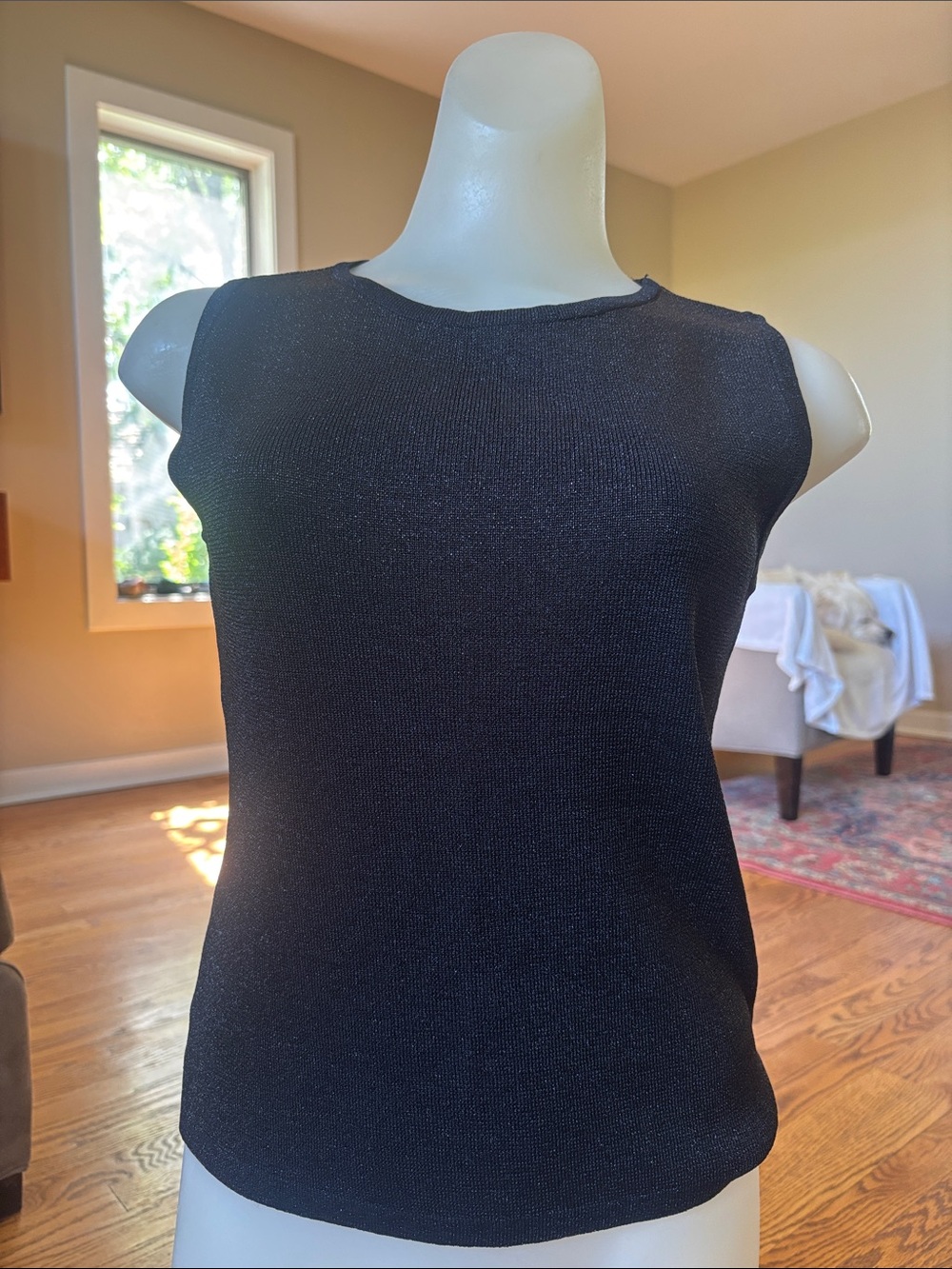 Joseph Black Sleeveless Knit Tank size S